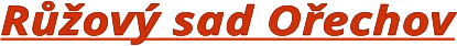 Růžový sad Ořechov