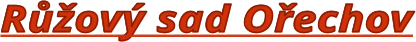 Růžový sad Ořechov