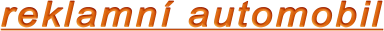 reklamní automobil